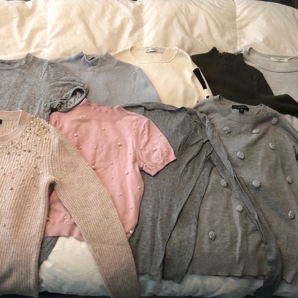 Bundle of 9 sweaters